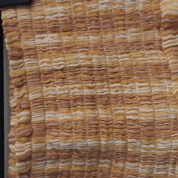 AERIE Striped Smocked Tiered Fringed Lined Mini Skirt - Picture 3 of 10